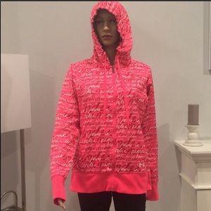 UNDER ARMOR Cancer awareness hoodie Pink MEDIUM